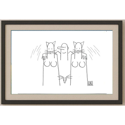 Peter Luko 29x21cm Orijinal Karikatür BOD01544
