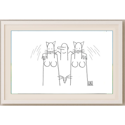 Peter Luko 29x21cm Orijinal Karikatür BOD01544