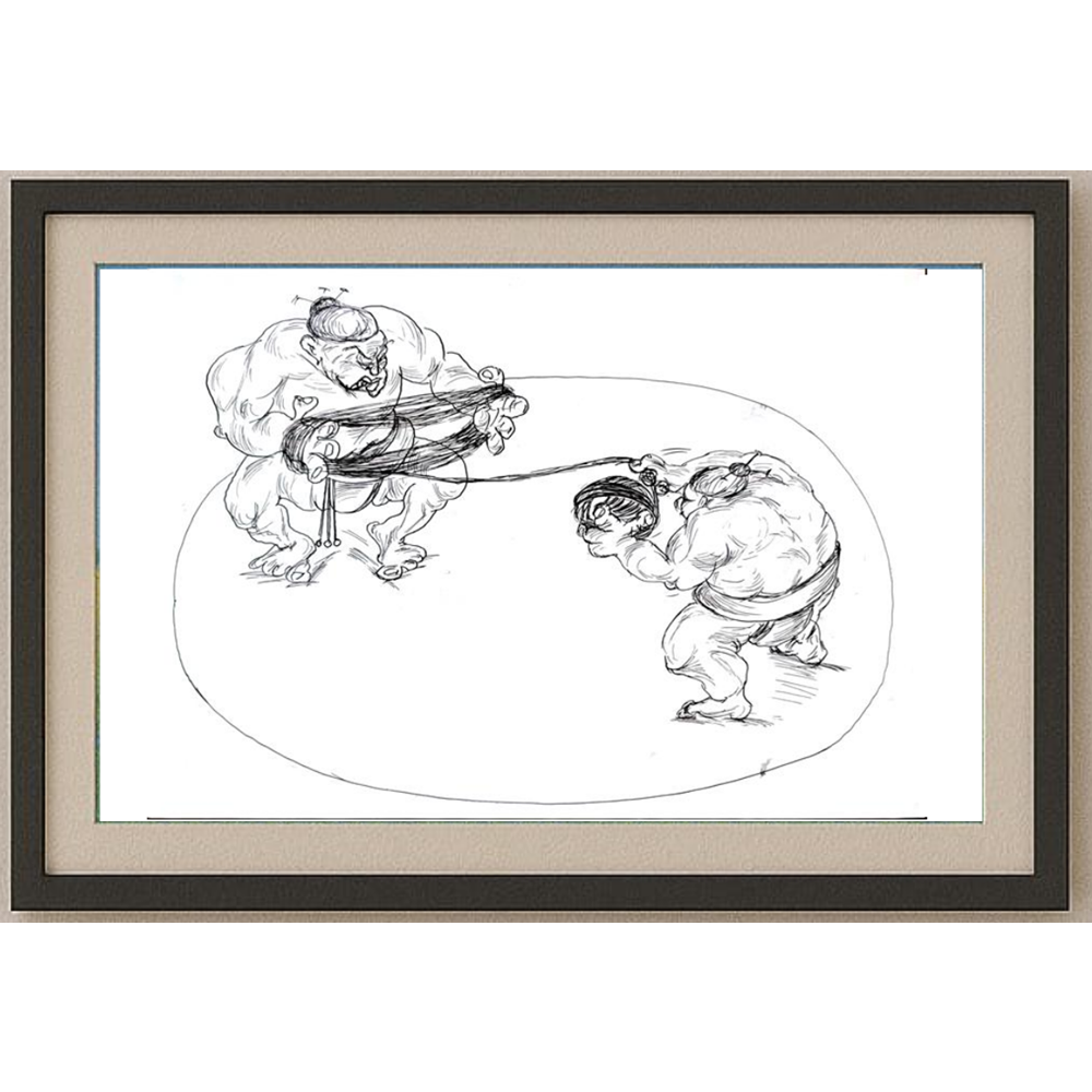 Tsvetomir Veleshky 29x21cm Orijinal Karikatür BOD01545