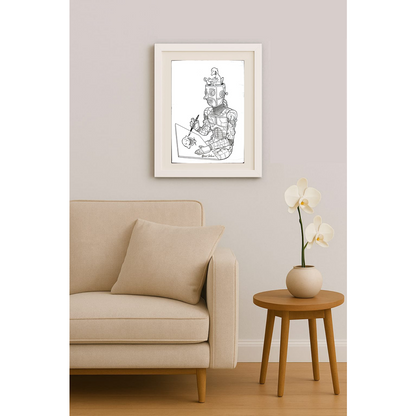 Afonso Carlos Fernandes 29x21cm Orijinal Karikatür BOD01553