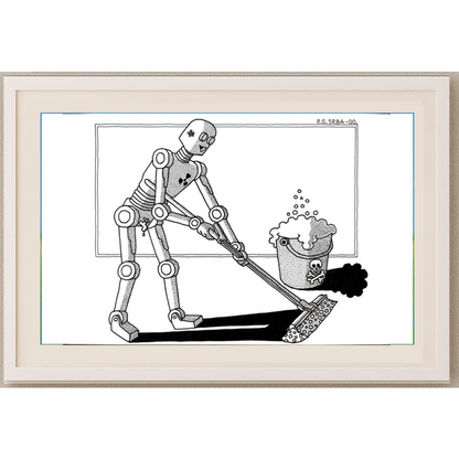 Predrag Srbljanin 29x21cm Orijinal Karikatür BOD01554