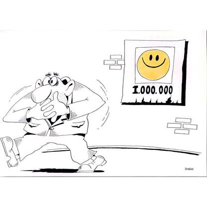 Alexander Dubovsky 29x21cm Orijinal Karikatür BOD01556