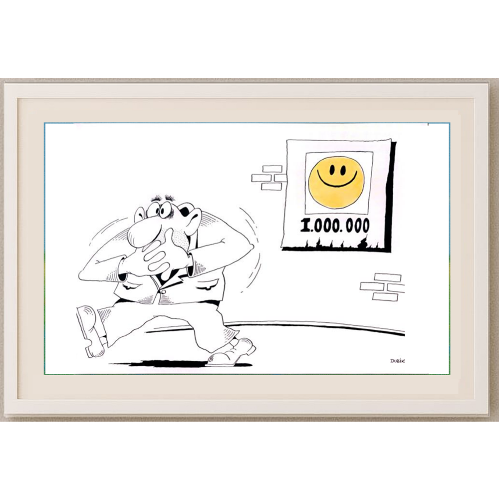 Alexander Dubovsky 29x21cm Orijinal Karikatür BOD01556