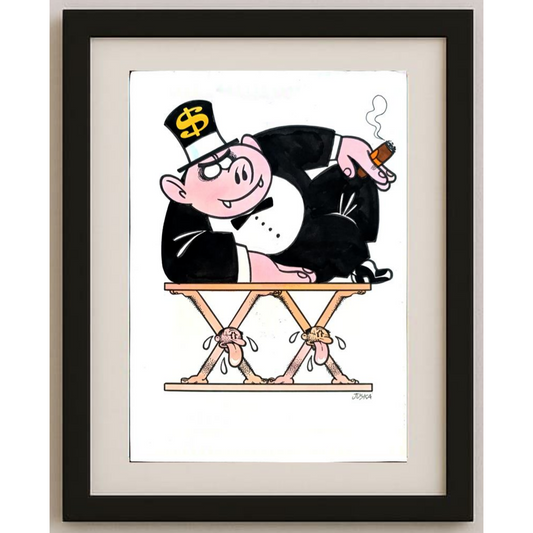 Francisco Juska Filho 29x21cm Orijinal Karikatür BOD01558