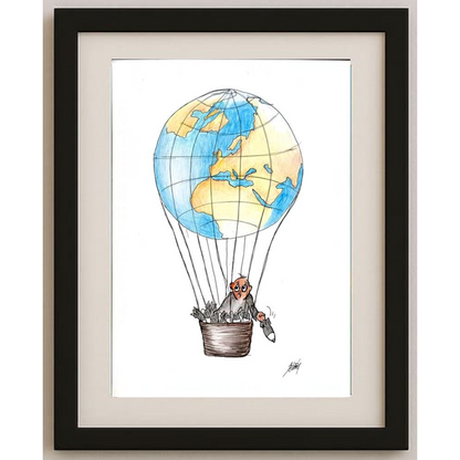 Petar Strinic 29x21cm Orijinal Karikatür BOD01563