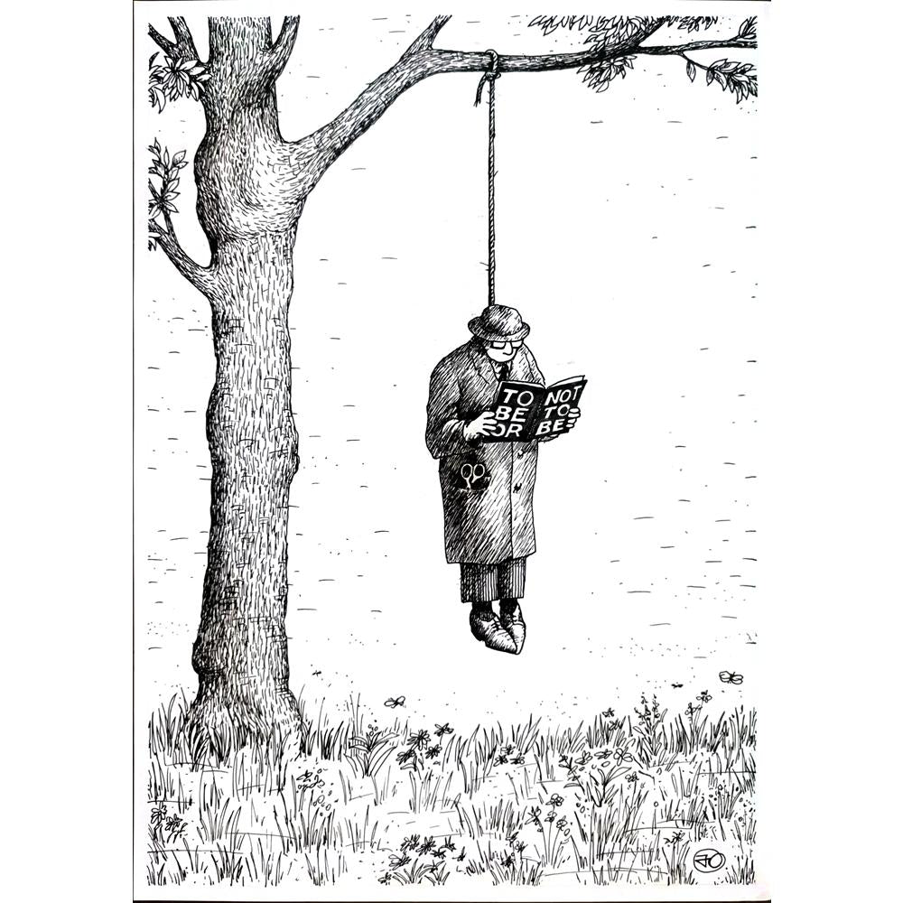 Yuri Ochakovski 29x21cm Orijinal Karikatür BOD01568