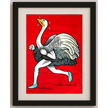 Thorsteinn Eggertsson 43x30cm Orijinal Karikatür BOD01576