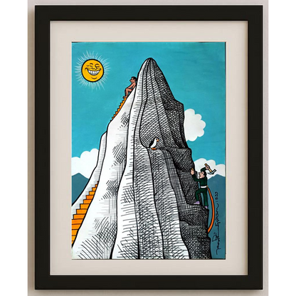 Thorsteinn Eggertsson 43x30cm Orijinal Karikatür BOD01577