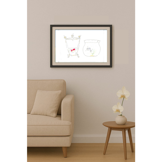 Zola Zli 43x30cm Orijinal Karikatür BOD01580