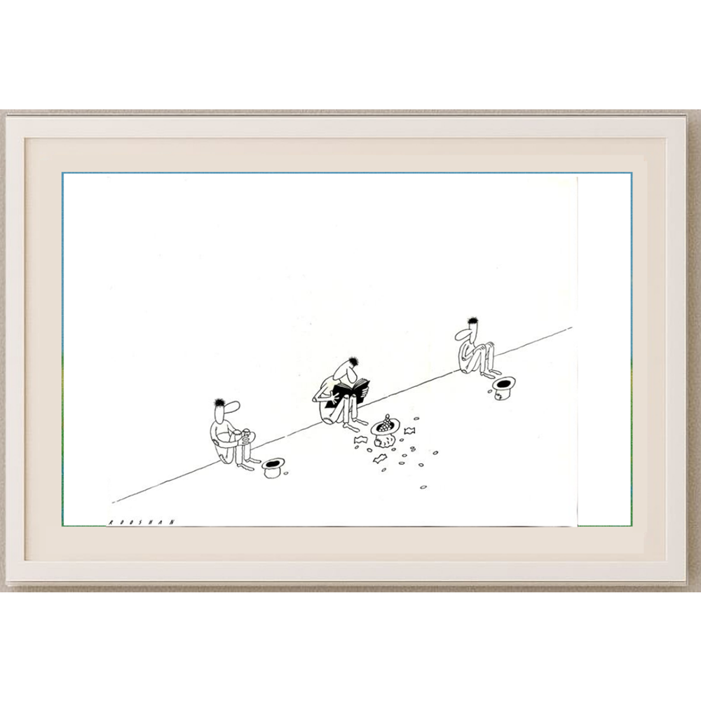 Rooshan Gataullin 43x30cm Orijinal Karikatür BOD01585