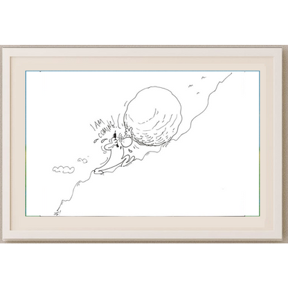 Obovic Nedeliko 29x21cm Orijinal Karikatür BOD01595