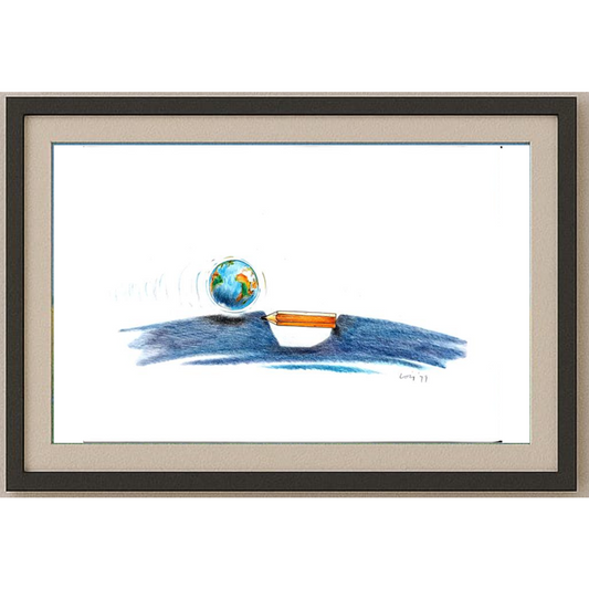 François Veldeman 29x21cm Orijinal Karikatür BOD01596
