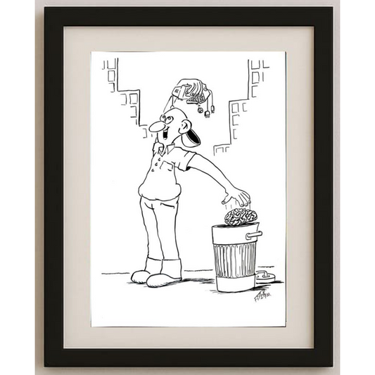 Kresimir Filipan 29x21cm Orijinal Karikatür BOD01600