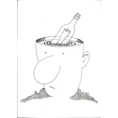 Pezhman Alipoor 29x21cm Orijinal Karikatür BOD01603
