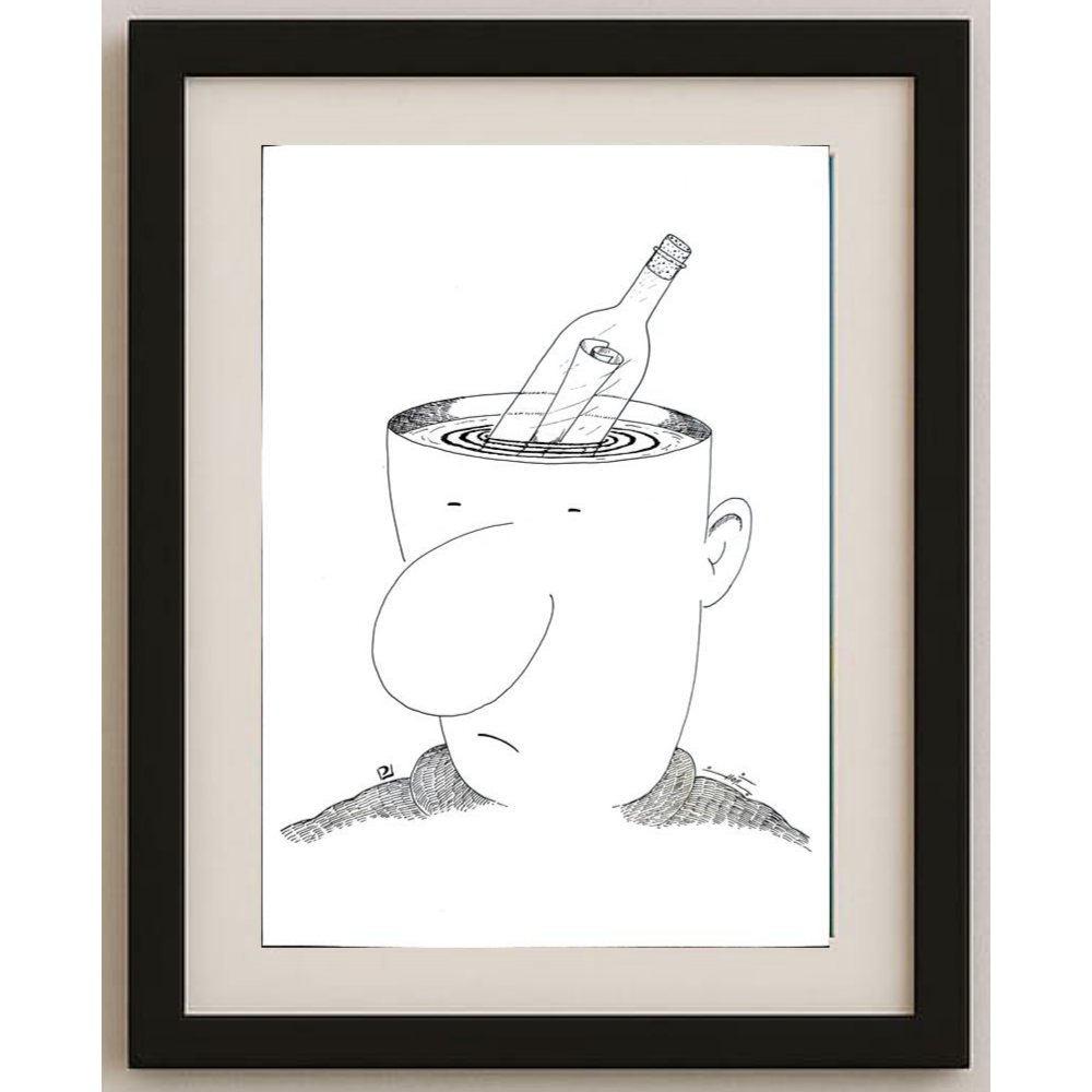 Pezhman Alipoor 29x21cm Orijinal Karikatür BOD01603