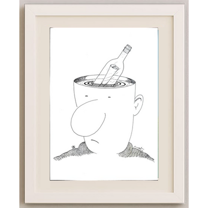 Pezhman Alipoor 29x21cm Orijinal Karikatür BOD01603