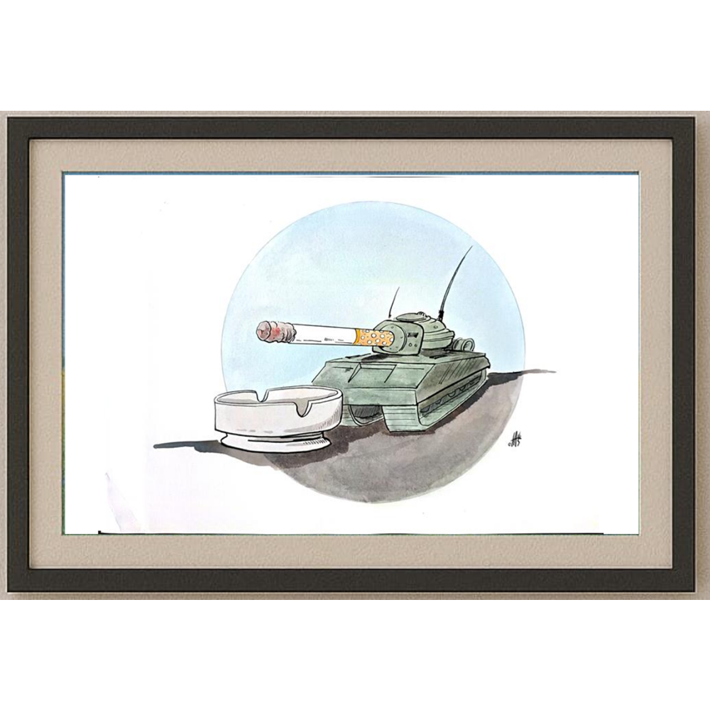 Nikola Otas 35x25cm Orijinal Karikatür BOD01609