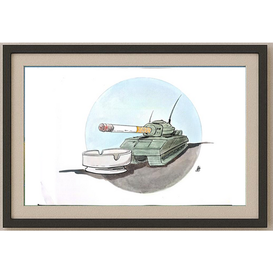 Nikola Otas 35x25cm Orijinal Karikatür BOD01609