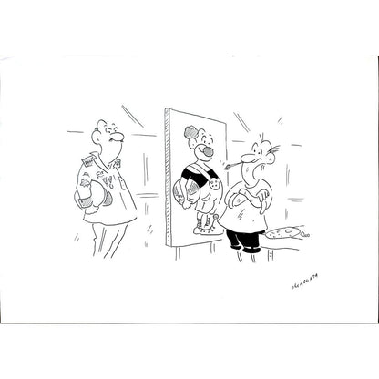 Radek Machata 29x21cm Orijinal Karikatür BOD01610