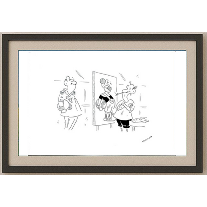 Radek Machata 29x21cm Orijinal Karikatür BOD01610