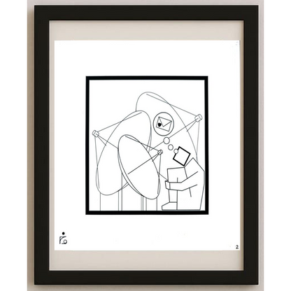 Mehdi Zarnoosheh Farahani 20x20cm Orijinal Karikatür BOD01614