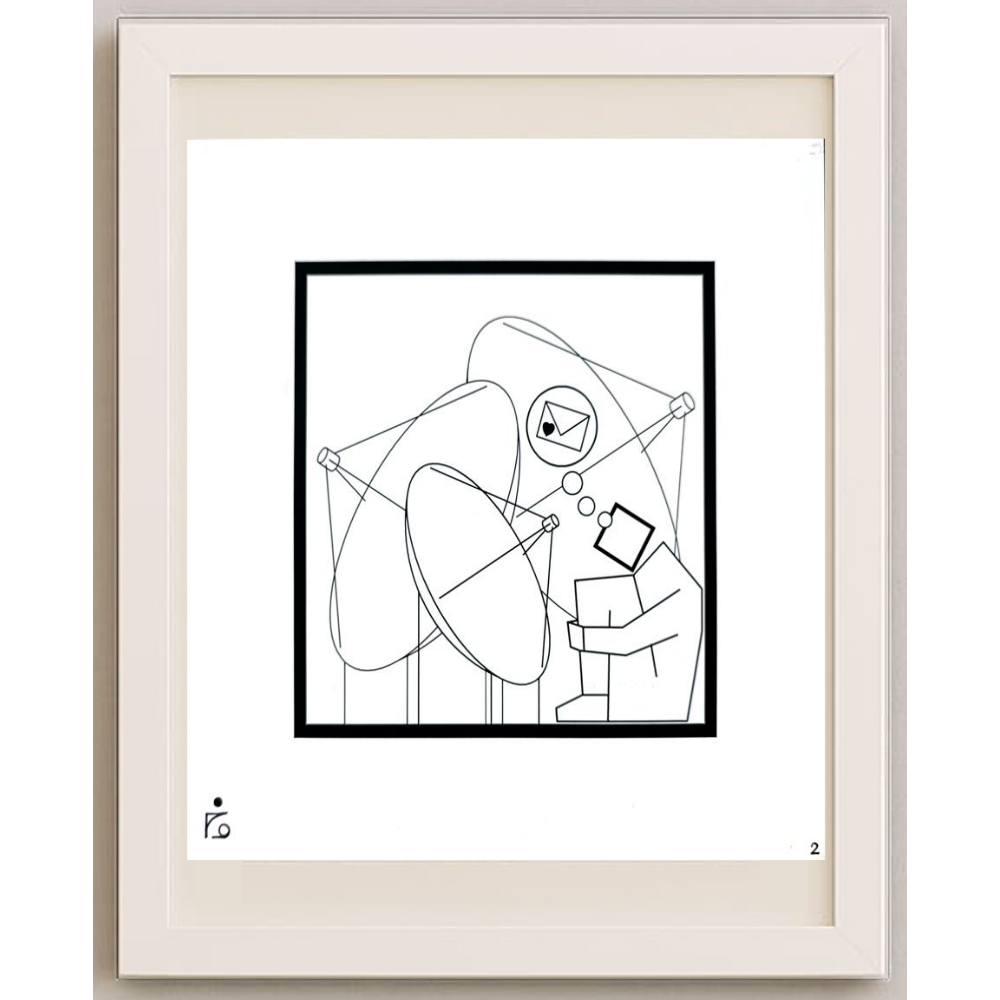 Mehdi Zarnoosheh Farahani 20x20cm Orijinal Karikatür BOD01614