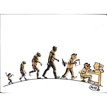 Sergio Mas 24x18cm Orijinal Karikatür BOD01615