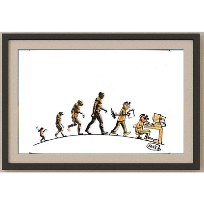 Sergio Mas 24x18cm Orijinal Karikatür BOD01615