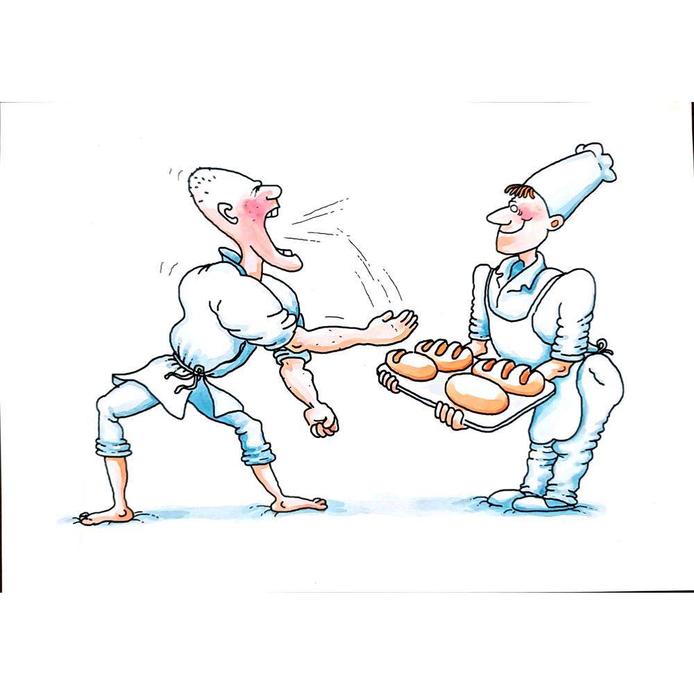 Gennady Chegodayev 29x21cm Orijinal Karikatür BOD01616