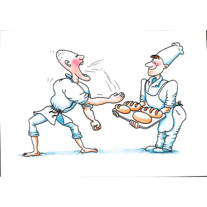 Gennady Chegodayev 29x21cm Orijinal Karikatür BOD01616