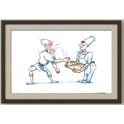 Gennady Chegodayev 29x21cm Orijinal Karikatür BOD01616