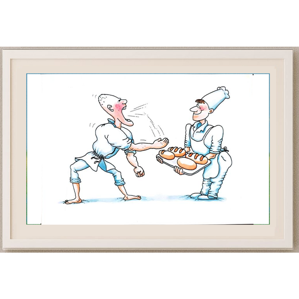 Gennady Chegodayev 29x21cm Orijinal Karikatür BOD01616