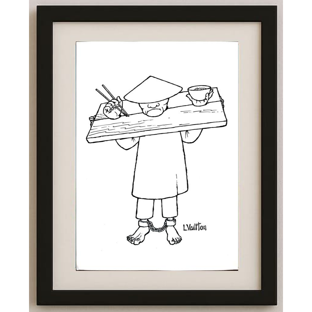 Louis Vuitton 29x21cm Orijinal Karikatür BOD01619