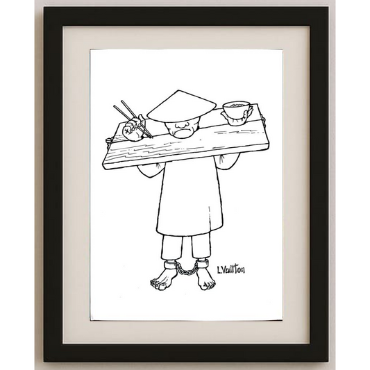 Louis Vuitton 29x21cm Orijinal Karikatür BOD01619