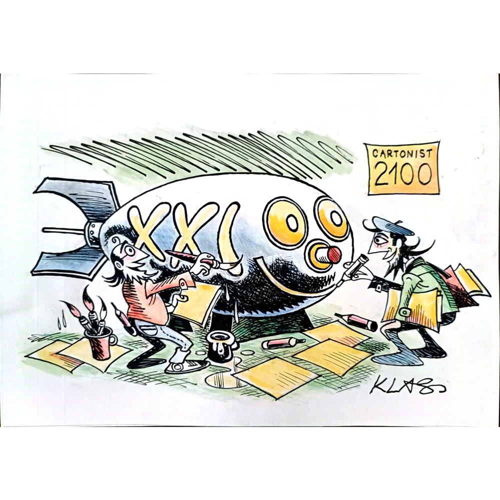 Alexsandar Klas 29x21cm Orijinal Karikatür BOD01621
