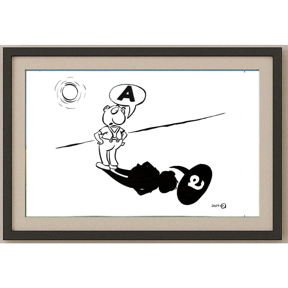 Damir Novak 29x21cm Orijinal Karikatür BOD01626