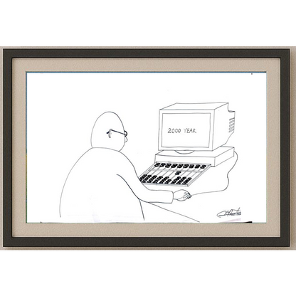 Zhang Jun 35x25cm Orijinal Karikatür BOD01629