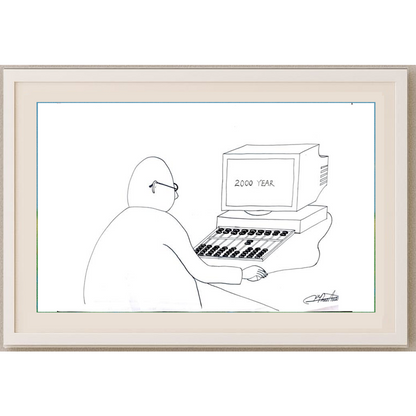 Zhang Jun 35x25cm Orijinal Karikatür BOD01629