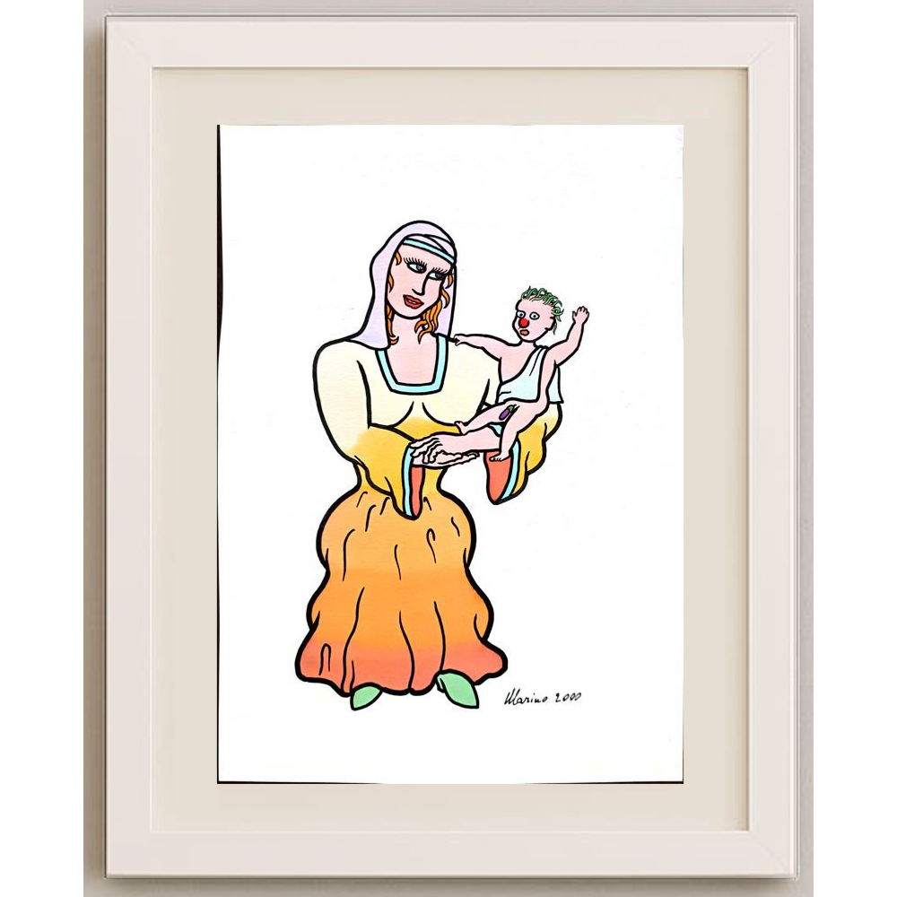 Marino Torizza 29x21cm Orijinal Karikatür BOD01633