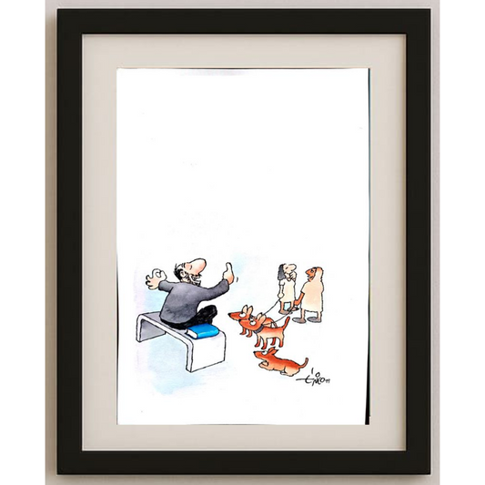 Erico Junqueira Ayres 29x21cm Orijinal Karikatür BOD01634