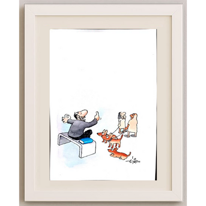 Erico Junqueira Ayres 29x21cm Orijinal Karikatür BOD01634