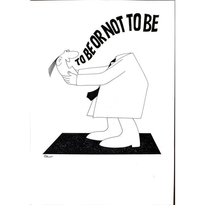 Rueti Schmückle 29x21cm Orijinal Karikatür BOD01637