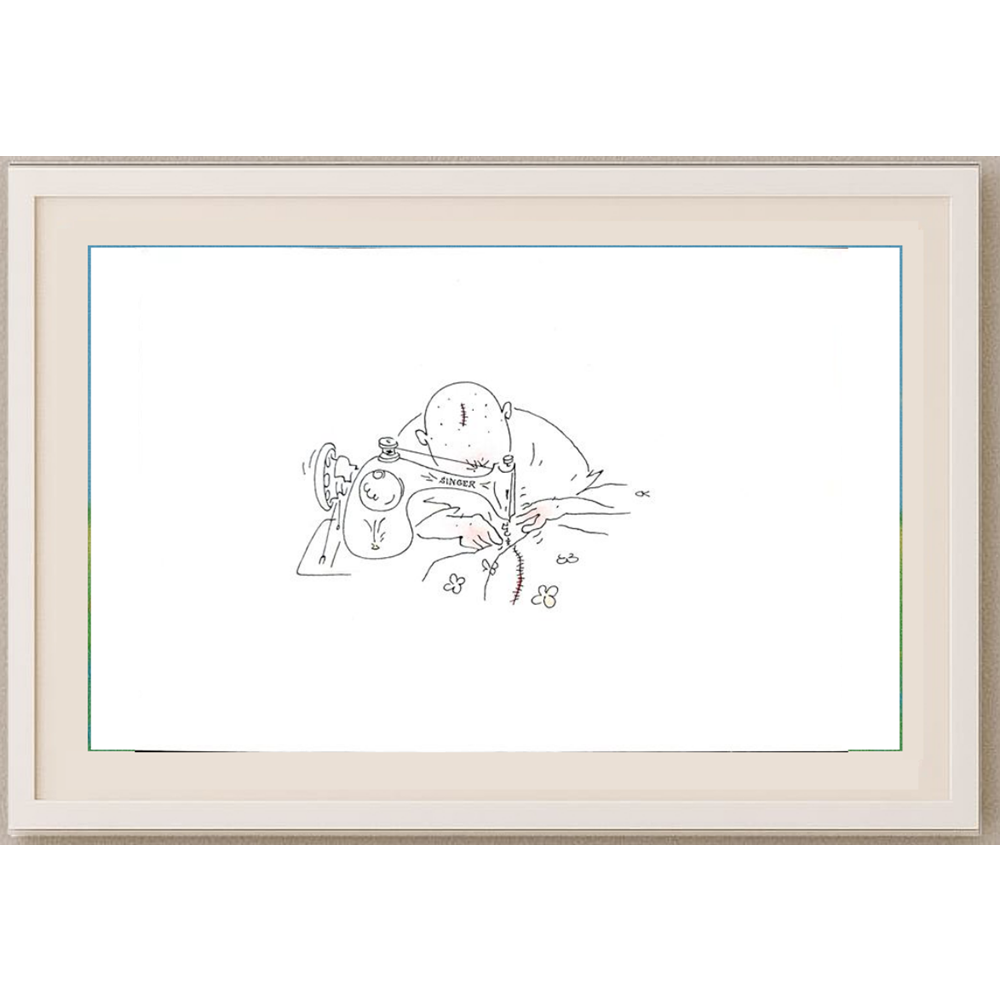 Sergei Koupriy 29x21cm Orijinal Karikatür BOD01638