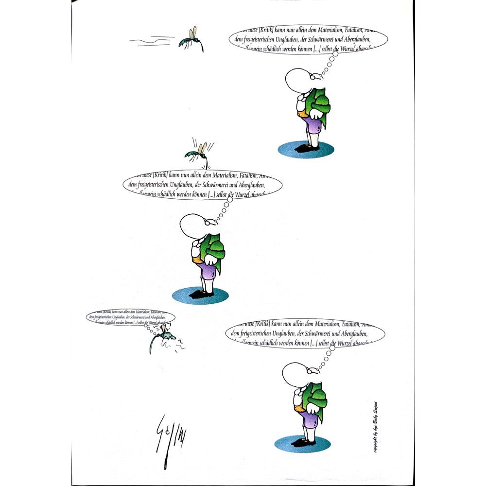 Sajini Ugo Alessandro 29x21cm Orijinal Karikatür BOD01645