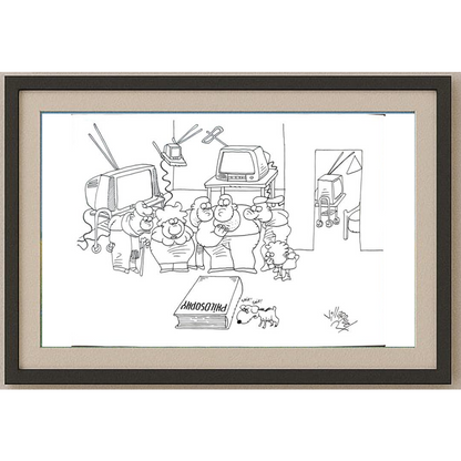 Juan Francisco Villarruel 29x21cm Orijinal Karikatür BOD01655