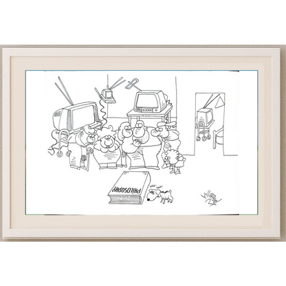 Juan Francisco Villarruel 29x21cm Orijinal Karikatür BOD01655