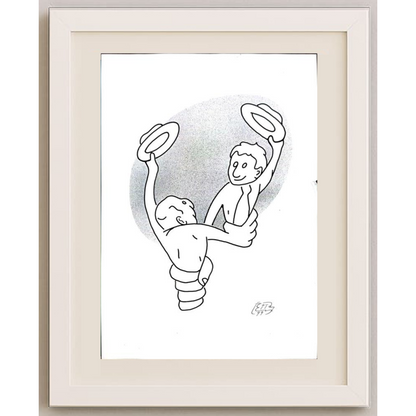 Vitalij Koryako 29x21cm Orijinal Karikatür BOD01664