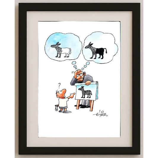 Erico Junqueira Ayres 29x21cm Orijinal Karikatür BOD01665