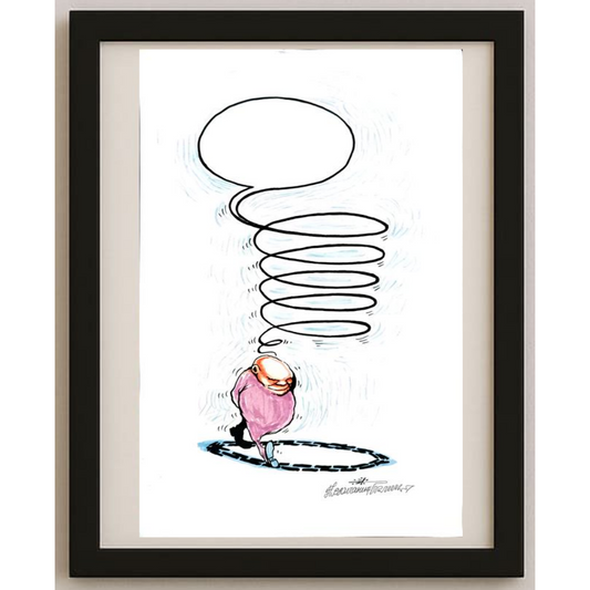Goran Celicanin 33x21cm Orijinal Karikatür BOD01666