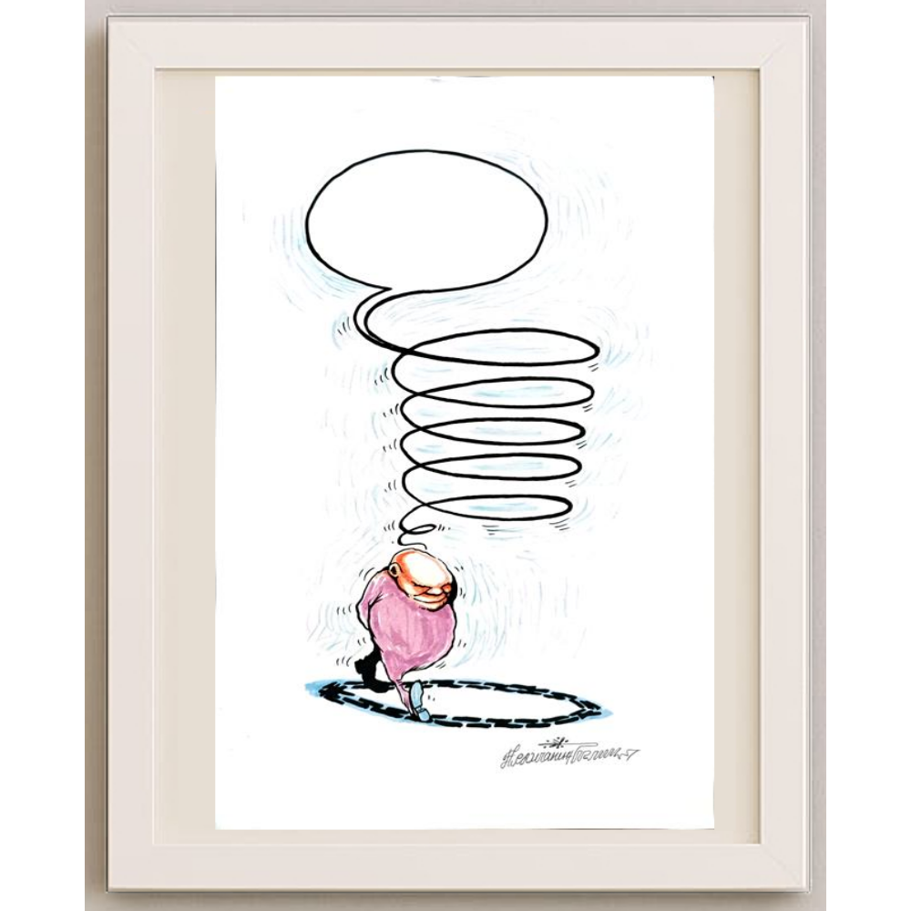 Goran Celicanin 33x21cm Orijinal Karikatür BOD01666